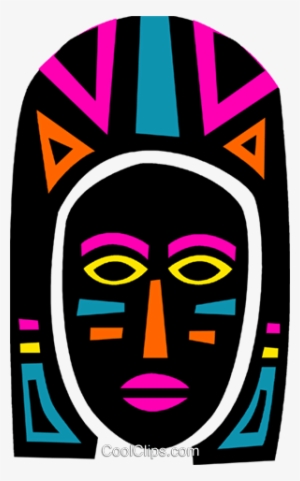 African Mask - Mask Of African Clip Art