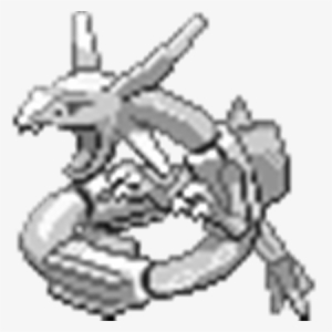 Whiteout Rayquaza - Pokemon Rayquaza Pixel Art