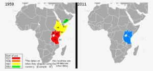 east african shilling map - sudan and south sudan