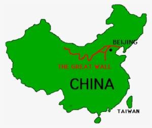 The Great Wall Of China Was Built For Defense For The - Great Wall Of China Located On A Map