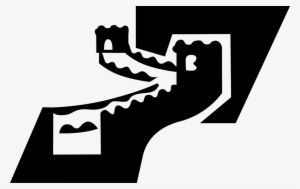 Vector Illustration Of Great Wall Of China Fortification