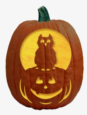 Pumpkin Carving Halloween Jackolantern Jack O Lantern - Owl Carvings Into Pumpkins