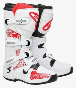 Alpinestars Tech 3 Boots 3 Wt/rd Usa Size 7 201307 - Alpinstar Tech 3