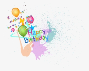 Jpg Free Happy Birthday Balloons Png Material Transprent - Happy Birthday Png Vector