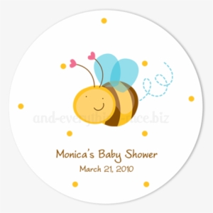 3" Round Cute Bumble Bee Favor Labels • Self Adhesive - Inktastic Valentine Sweetie Bee Baby Bib Babys 1st