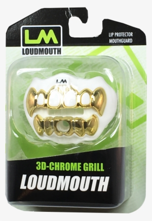3d Chrome Grill Loudmouth Loud Mouth Guards - 3d Chrome Grill Loudmouth