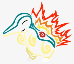 Tribalish Cyndaquil By Vaguelygenius - Digital Art