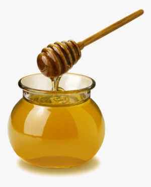 Honey Open Pot Spoon - Transparent Background Honey Png