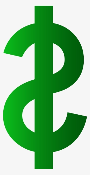 Clip Art Dollar Sign - Transparent Background Dollar Sign Green