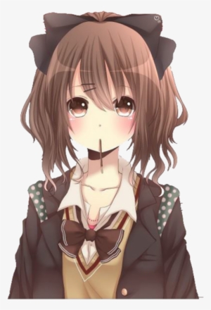 Blushing Hoodie Kawaii Cute Anime Girl