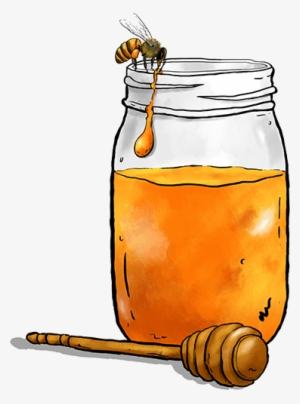 mason jar clipart honey - mason jar of honey clipart
