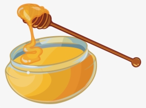 Svg Free Library Yuja Tea Jar Clip Art Sweet Transprent - Transparent Honey Cartoon
