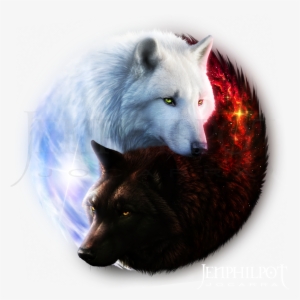 Commission Wolf Mates Jocarra Fur Affinity Dot Net - Yin And Yang Wolf