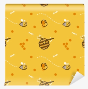 Cute Flying Little Bee Hive Honeycomb With Honey Jar - Beehive