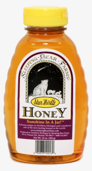 1-pound Honey Jar - Sleeping Bear Farms 100% Pure Raw Honey 1 1/2 Lbs.