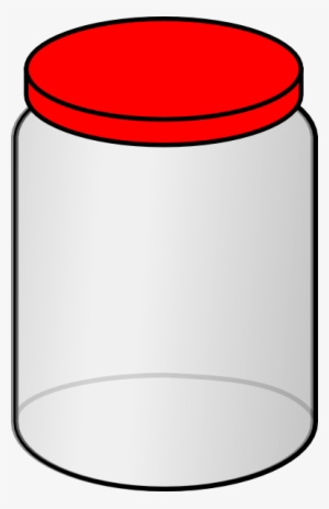 Jar With Red Lid Clip Art At Clker Com Vector Online - Clipart Jar