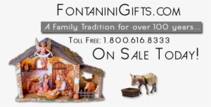 Nativity Sets - Roman Fontanini 6-pc. Nativity With Lighted Stable