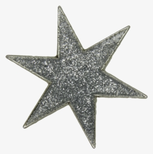 Sold Out Glitter Star Pin, Silver - Lema Del Ejercito Trigarante