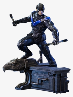 Nightwing Arkham City Png Download - Nightwing Dc Comics Statue