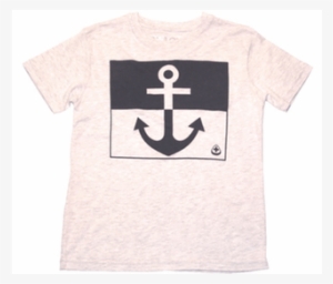 Anchor, Gray, Blue, White, Kid's, Kid's Tee, Vintage, - Number