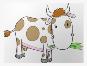 Cute Farm Cow Vector Illustration Art Poster • Pixers® - Cattle