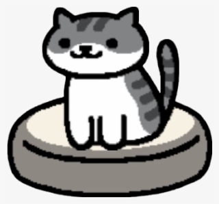 Black And White Cushion - Neko Atsume Sitting Cat