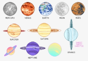 Collection Of High Quality Free Pixel - Solar System Tumblr Transparent