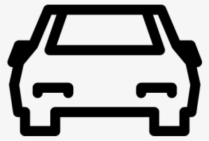 Car Front View Vector - Icon