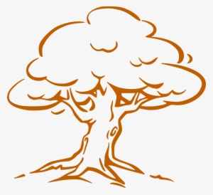 Brow Tree Outline Svg Clip Arts 600 X 548 Px