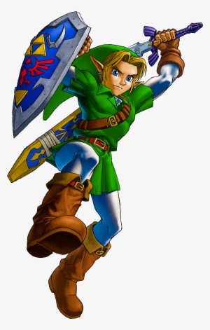 Zelda Link Png Hd - Link Zelda Ocarina Of Time Transparent PNG