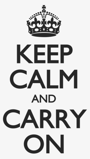 Keep Calm Crown Yellow - Keep Calm And Carry On Png