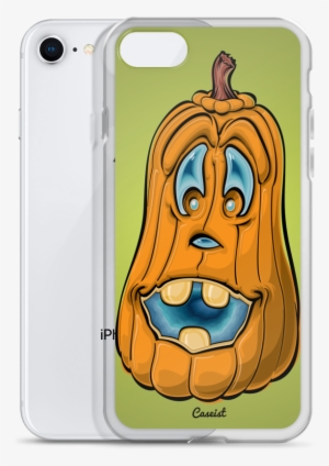 crazy cartoon pumpkin iphone case - smily pumkin for halloween fun trucker hat, white and
