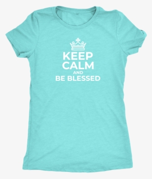 Keep Calm And Be Blessed Triblend T-shirt - Jai Shree Ram Flag