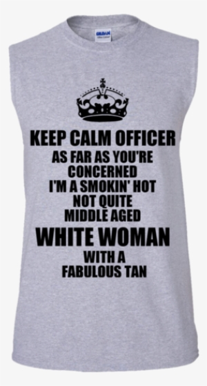 Keep Calm Officer Men's Ultra Cotton Sleeveless Tee - Keep Calm And Carry