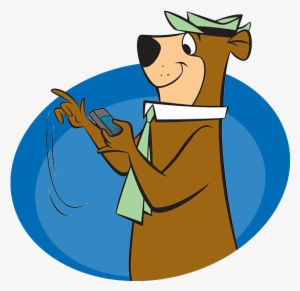 Yogi Bear On Phone - Jellystone Yogi Bear Cartoons