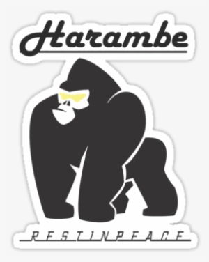 Harambe Stickers Pinterest Explore Canvas Prints And - Chubby Gorilla Logo Png