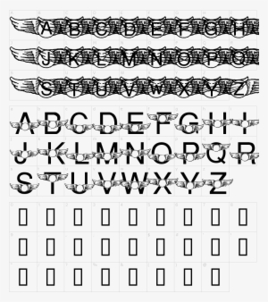 Font Characters - Download Font Never Say Die