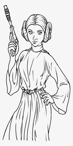 Princess Leia Coloring Sheets - Star Wars Leia Coloring Pages