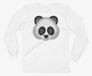 Men's Emoji Long Sleeve T-shirt - Panda