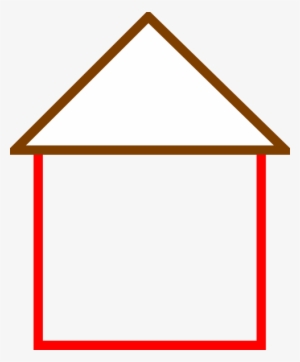 House Clipart Triangle - Outline Of The House