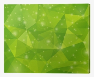 Abstract Green Triangle Background Canvas Print • Pixers® - Triangle