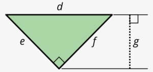 A Triangle With Sides Labeled D, E, And F - Triangle