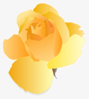 Yellow Rose Clipart Small - Garden Roses