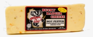 bucky badger hot pepper process cheese - cheddar jack