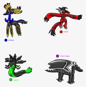 Xerneas, Yveltal, Zygarde, And Ender Dragon - Xerneas And Yveltal