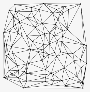 Transparent Stock Drawing Pattern Triangle - Random Triangulation