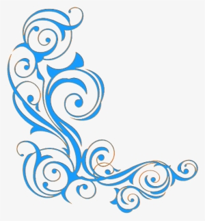 Banner Freeuse Download Blue Ornament Clip Art Transprent - Ornament Banner Border Png