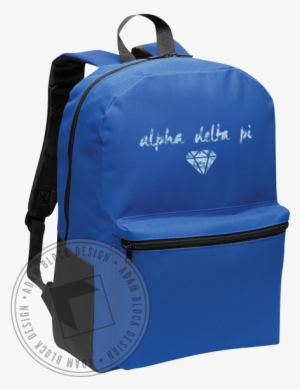 Alpha Delta Pi Diamond Backpack - Gravity Travels Value Backpack - Black