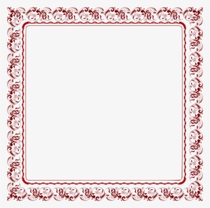Abstract Border Png Download - Floral Rectangle Frame Png