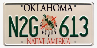 N2g 613 Prop Plate Movie Memorabilia From Twister With - Oklahoma License Plate Prop
